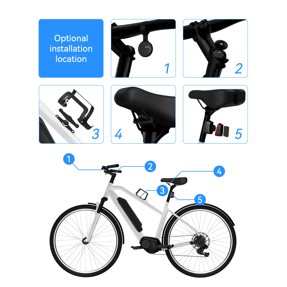 Bluetooth Mini Locator 2-Wheeler Vehicles Anti-theft Tracker