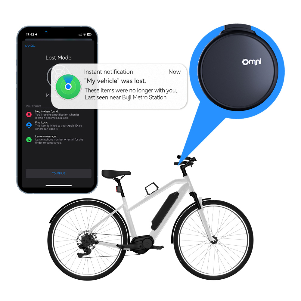 Bluetooth Mini Locator 2-Wheeler Vehicles Anti-theft Tracker