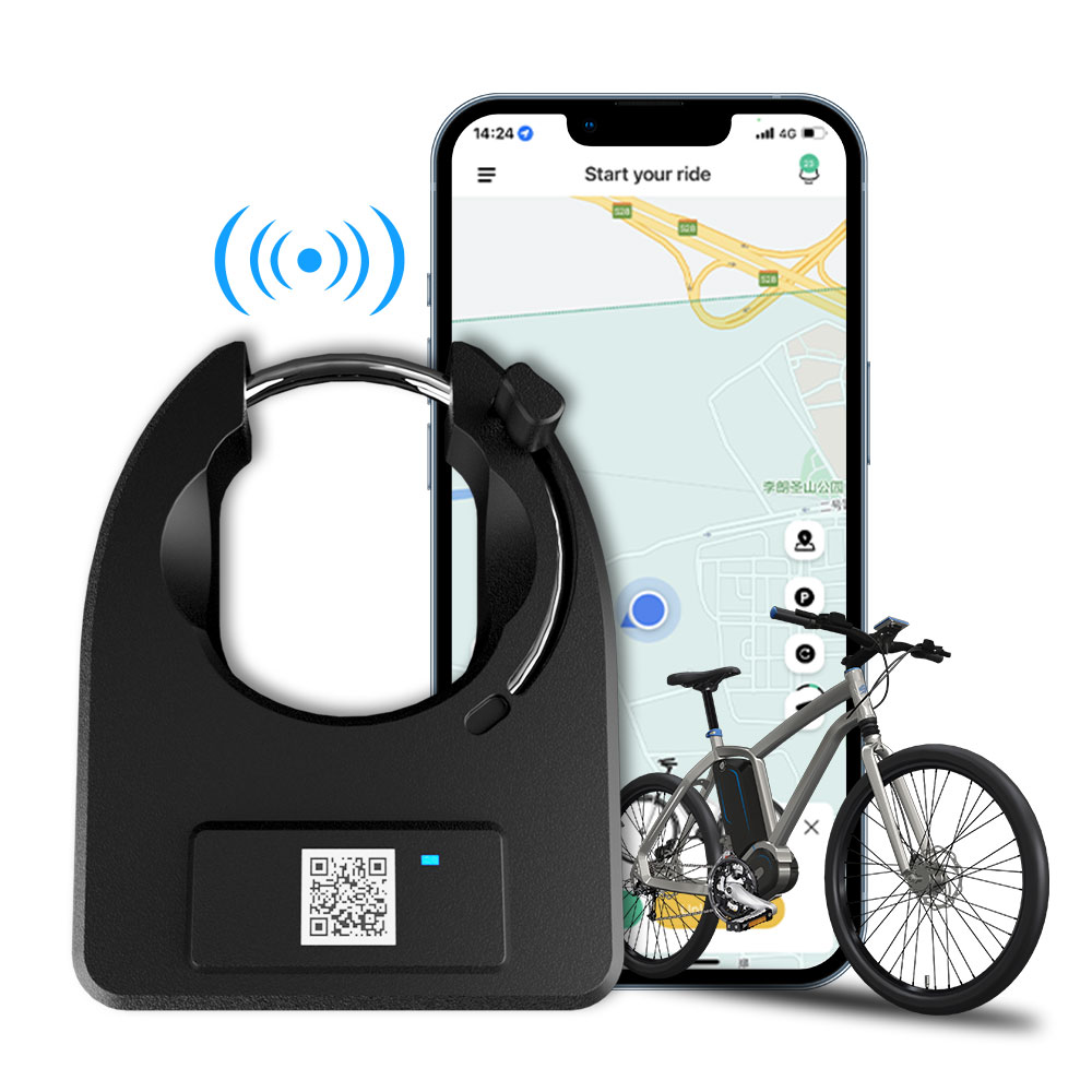 Electric Bike Lock Works with E-bike Rental APP for E-bike Rental Service