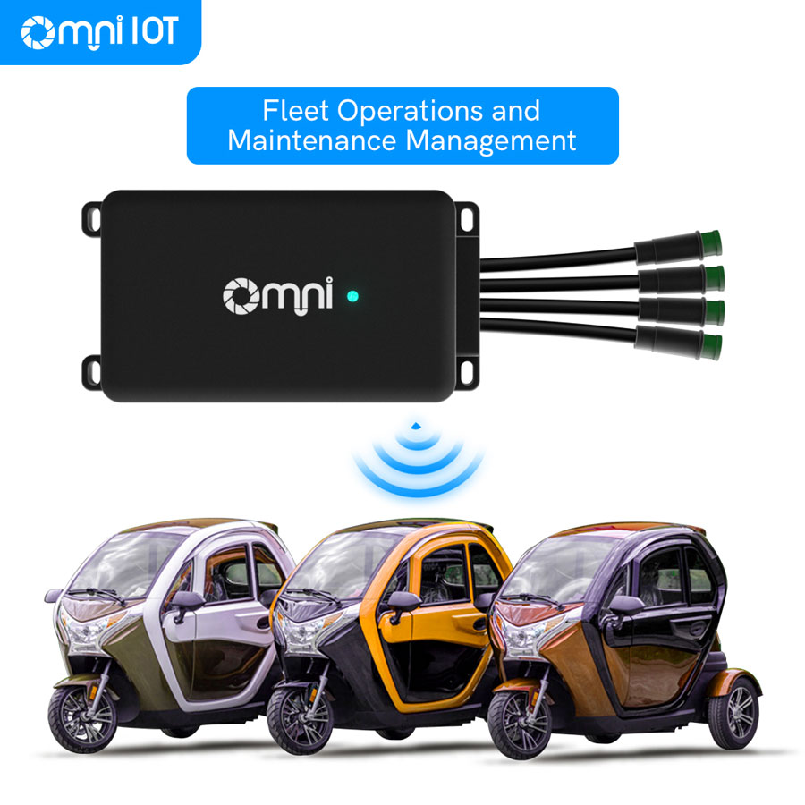 OMNI IoT Device with Real Time Tracker for Three-wheel Electric Vehicles