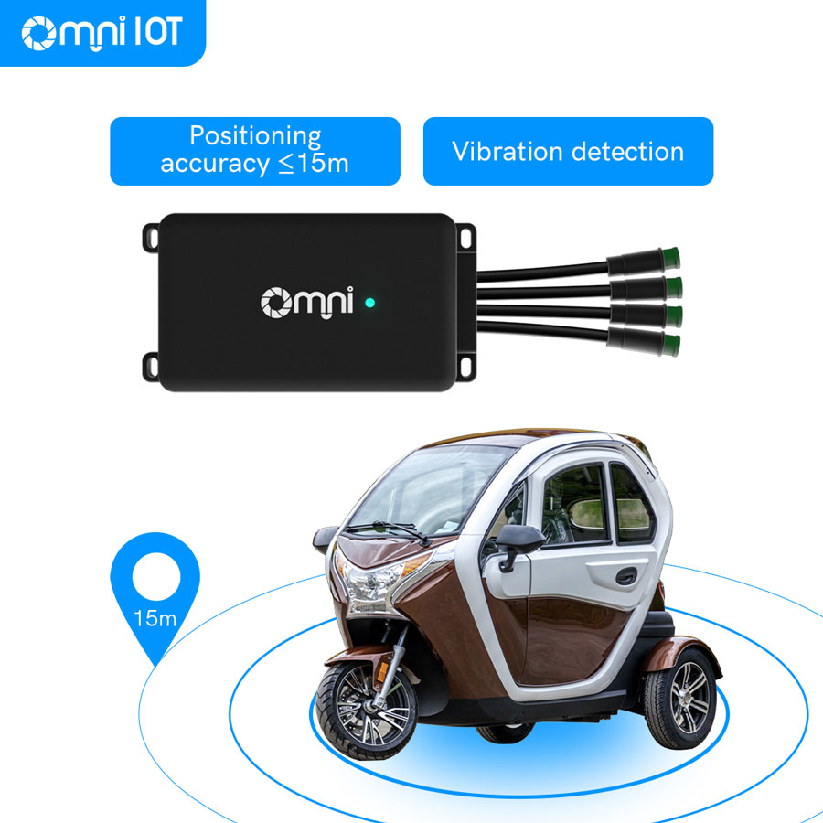 OMNI IoT Device with Real Time Tracker for Three-wheel Electric Vehicles