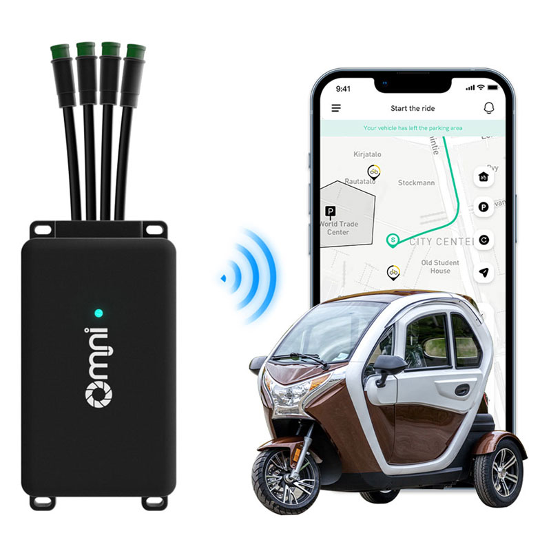 OMNI IoT Device with Real Time Tracker for Three-wheel Electric Vehicles