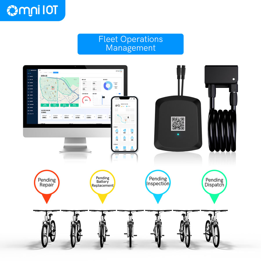 Ebike GPS Tracker with QR Code System Auto Lock Unlock in E-bikes