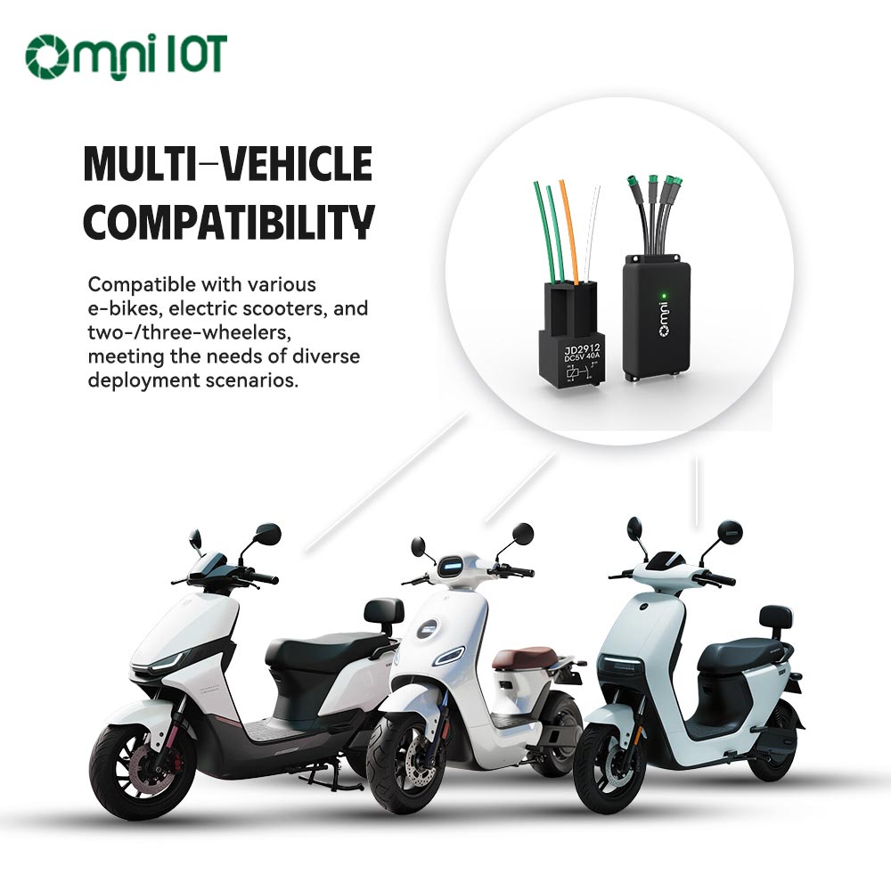 IoT Device with Relay: Auto Unlock & Lock, Real-time Tracking for E-Mopeds